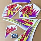 Yamaha PW80 Purple Decal Sticker Kit | New Reproduction Graphics | Automotive Grade Vinyl