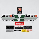 Honda Super Cub C70 Green Decal Sticker Kit | New Reproduction Vinyl Graphics Honda Super Cub C70 Green Decal Sticker Kit | New Reproduction Vinyl Graphics
