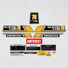 Honda Super Cub C70 Yellow Decal Sticker Kit | New Reproduction Vinyl Graphics Honda Super Cub C70 Yellow Decal Sticker Kit | New Reproduction Vinyl Graphics