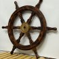 Nautical Burn wooden wheel 24 inch Marine Ship home office Decor Wheel Gift item