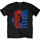 Nirvana T Shirt Seahorse Band Logo new Official Unisex Black