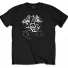House of Merch QUEEN Crest Logo (Diamante) T-Shirt Unisex