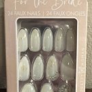 For THE BRIDE Faux Nails with Glue 24ct. New In Box; Pink Nail Glue & Colle Rose