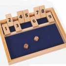SHUT THE BOX Game Set Wooden Game Series 1-2 Players Ages 6 + New Sealed