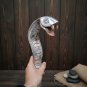 Antique Solid Metal Cobra Walking Stick/ Walking cane | Polished Chrome Gothic Serpent Cane