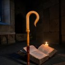 Handmade Wooden Crozier - Pastoral Staff for Bishop & Clergy - Custom Shepherd's