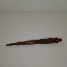 Vintage Sterling Silver 925 & Carved Hardwood Torah Pointer Yad 10.5" Judaica