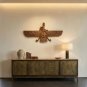 Ahura Mazda Wooden Wall Statue, Farvahar