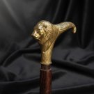 Vintage Solid Brass Lion Head Handle Vintage Style Walking Cane Wooden Stick Vintage Solid Brass Lion Head Handle Vintage Style Walking Cane Wooden Stick