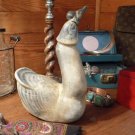 Unique Carved Wood Phallic Gourd Duck Figurine Novelty Mature Folk Art Decor