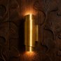 Modern Brass Wall Sconce - Minimalist Luxury Gold Wall Light - Curved Metal Spiral Lamp