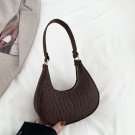 Felt Mini Shoulder Bags for Women 2024 Women's Underarm Bags Texture Solid Color Casual Handbag Felt Mini Shoulder Bags for Women 2024 Women's Underarm Bags Texture Solid Color Casual Handbag