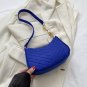 Felt Mini Shoulder Bags for Women 2024 Women's Underarm Bags Texture Solid Color Casual Handbag