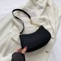 Felt Mini Shoulder Bags for Women 2024 Women's Underarm Bags Texture Solid Color Casual Handbag