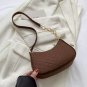 Felt Mini Shoulder Bags for Women 2024 Women's Underarm Bags Texture Solid Color Casual Handbag
