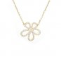 Pure silver Moissanite necklace, suitable for women, clover pendant fashion jewelry