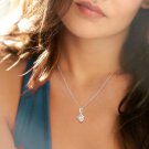 Love necklace fashionable diamond inlaid clover pendant
