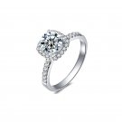 Moissanite Ring, 1CT D Color VVS1 Clarity, 925 Sterling Silver with 18K White Gold Plated Moissanite Ring, 1CT D Color VVS1 Clarity, 925 Sterling Silver with 18K White Gold Plated