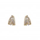French retro s925 natural pearl earrings