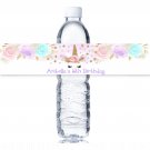 25 UNICORN Water Bottle Labels, Printed & Shipped 25 UNICORN Water Bottle Labels, Printed & Shipped