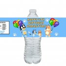 25 BLUEY Water Bottle Labels, Printed & Shipped 25 BLUEY Water Bottle Labels, Printed & Shipped