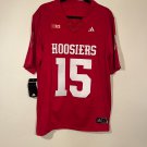 Fernando Mendoza #15 Indiana Hoosiers Crimson Jersey Stitched Size Small & 2XL Fernando Mendoza #15 Indiana Hoosiers Crimson Jersey Stitched Size Small & 2XL