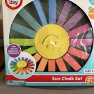 Play Day Sun Chalk Set, Multi-Color, Washable, Ages 3+, 17 Pieces