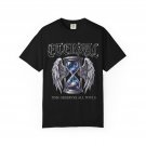 Eternal Hourglass T-shirt | Angel Wings, Cosmic Sand, Gothic Script