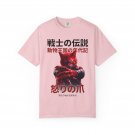 Angry Cat Samurai T-shirt | Japanese Text Graphic Tee