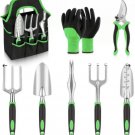 Garden Tools Set, 8 Piece Gardening Tools Set With Non Slip Ergonomic Garden Tools Set, 8 Piece Gardening Tools Set With Non Slip Ergonomic