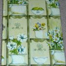 Green Padded Flower Pots Journal Lined for Writing