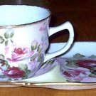 Roses Tea Cup and Snack Saucer