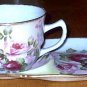 Roses Tea Cup and Snack Saucer
