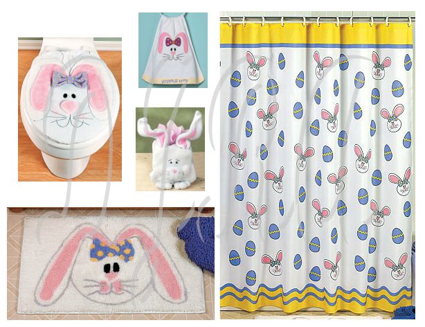 Easter Bunny Bathroom Set