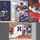 Ron Dayne 2000 Rookie LOT (3) + '02 Jersey Card