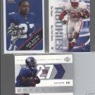 Ron Dayne 2000 Rookie LOT (2) + '04 Jersey Card