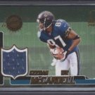 Keenan McCardell '00 OMEGA Game Worn Jersey Card