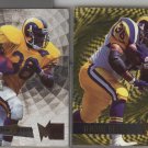 Jerome Bettis 95 Fleer Metal Silver Flasher and GOLD BLASTER
