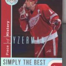 Steve Yzerman UD Piece of History 'Simply the Best'