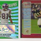 Nate Burleson '05 Topps Finest Auto '05 Bowman Chrome