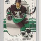 Zenon Konopka '06 SP Authentic ROOKIE Card #d