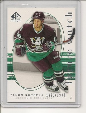 Zenon Konopka '06 SP Authentic ROOKIE Card #d