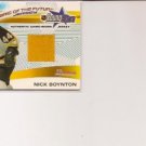 Nick Boynton '01-'02 Bowman Fabric of the Future Young Stars