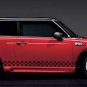 Mini Cooper checkered body rocker stripe decal decals