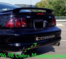 Purchase Ford Mustang Cobra Rear Bumper Decals 96 97 98 In EBay, CA, For US $9.99 - Foto 4