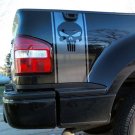 Skull Punisher bedside bed stripe bed side vinyl decal decals graphics