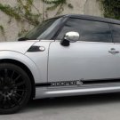 Mini Cooper S JCW skirt Stripes Stripe Decals decal