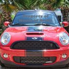 Mini Cooper 15" wide center racing rally stripes decal