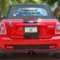 Mini Cooper 15" wide center racing rally stripes decal