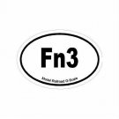 G-Scale Train Fan Oval Decal Bumper Sticker - Fn3 - Free Shipping!